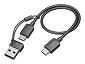 Preview: Poly Voyager Focus 2 - Headset - Adapter USB-C via unten
