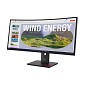 Preview: Lenovo ThinkVision T34WD-40 - LED-Monitor - gebogen - 86.4 c hinten