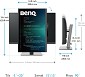 Preview: BenQ 61,2cm RD240Q    16:9  HDMI/DP bk.lift/pivot spk. WQXGA links