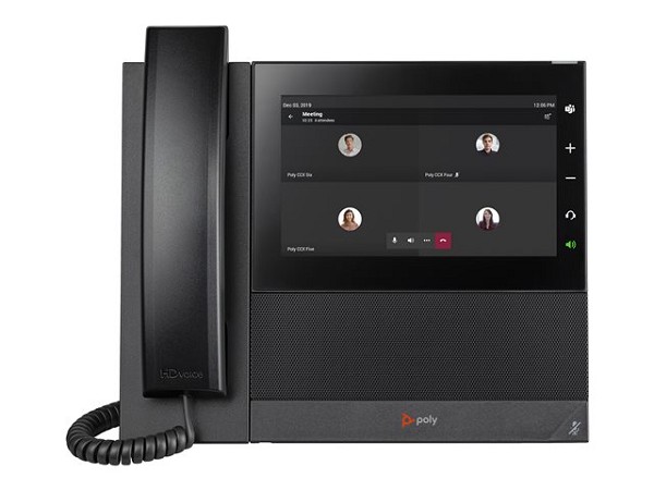 Preview: Poly CCX 600 - für Microsoft Teams - VoIP-Telefon hinten