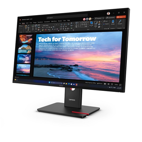 Preview: Lenovo ThinkVision T27qd-40 - LED-Monitor - 68.6 c hinten
