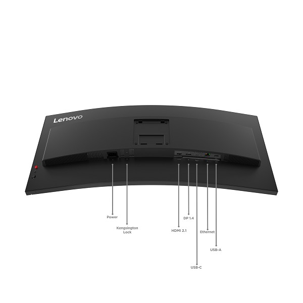 Lenovo ThinkVision T34WD-40 - LED-Monitor - gebogen - 86.4 c vorn rechts