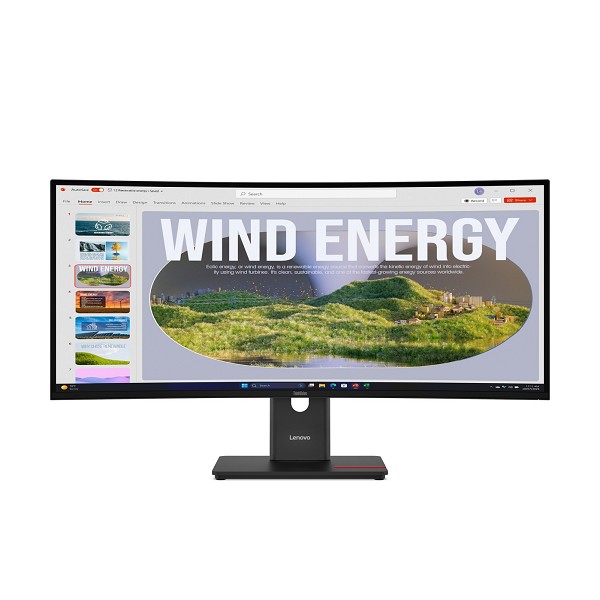 Lenovo ThinkVision T34WD-40 - LED-Monitor - gebogen - 86.4 cm (34 288