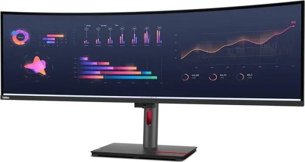 Preview: Lenovo ThinkVision P49w-30 - LED-Monitor - gebogen links
