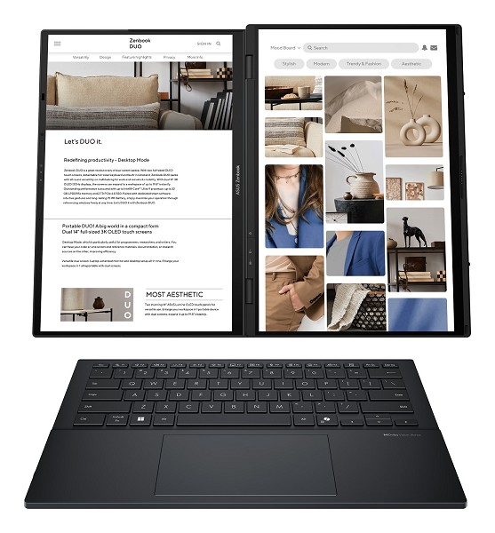 Preview: ASUS Zenbook DUO UX8406CA-QL331W, Dual 14