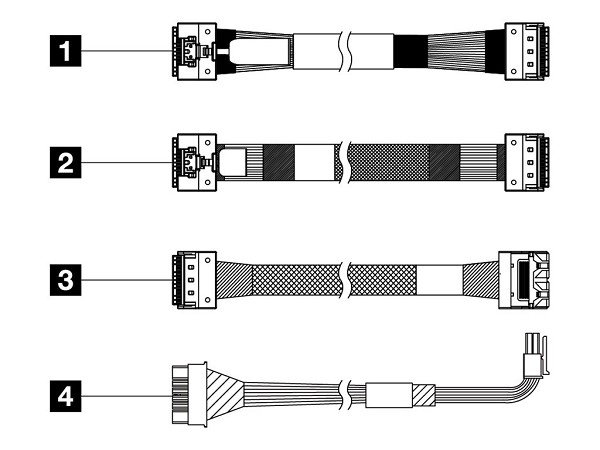 Lenovo Speicherkabelkit  vorne