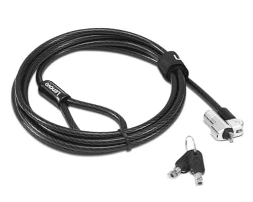 Lenovo 4XE1L51710 Kabelschloss Schwarz 1,8 m vorne