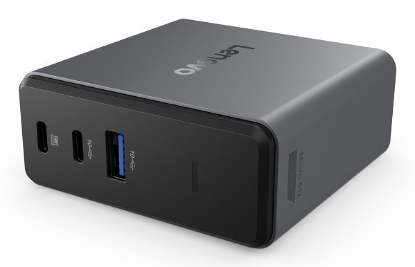 Lenovo X9 Charging GaN Dock Kabelgebunden USB 3.2 oben