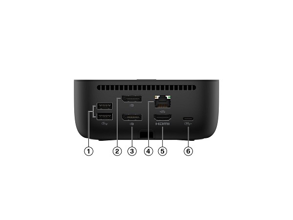 Preview: HP G6 - Dockingstation - 2 x DP, HDMI, USB-C links links