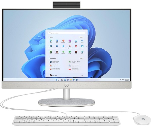 HP All-in-One 24-cr0006ng, Starry White, Ryzen 5 7