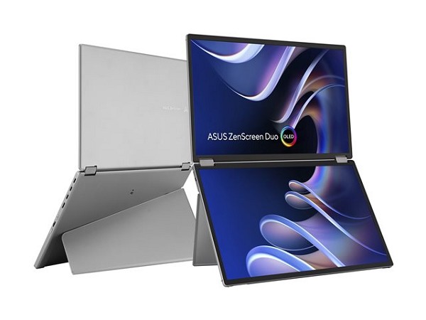 Preview: ASUS ZenScreen Duo OLED MQ149CD - Dual-OLED-Monito rechts