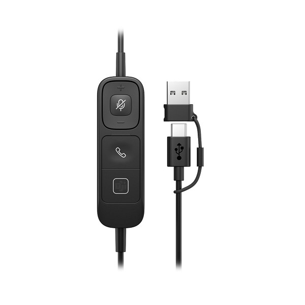 Preview: HP Poly Mission 415 Monaural Headset – On-Ear, USB links
