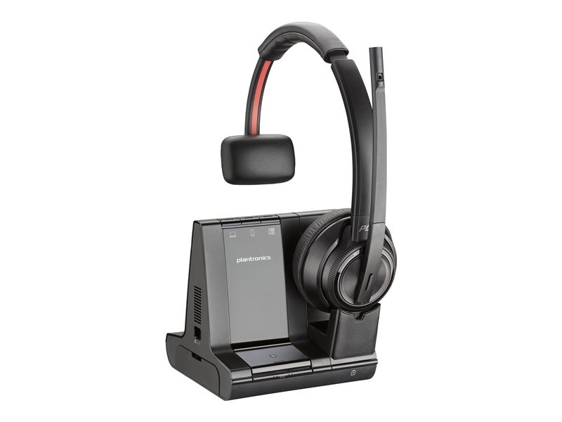 Poly Savi 8210 UC DECT - Headset - Adapter USB-A v links