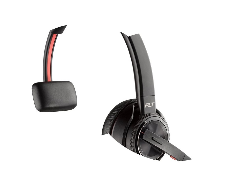 Poly Savi 8210 UC DECT - Headset - Adapter USB-A v rechts