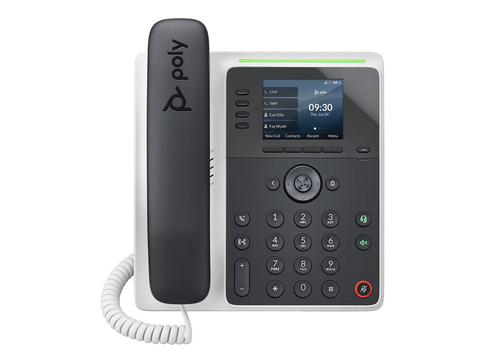 Poly Edge E220 - VoIP-Telefon mit Rufnummernanzeig hinten