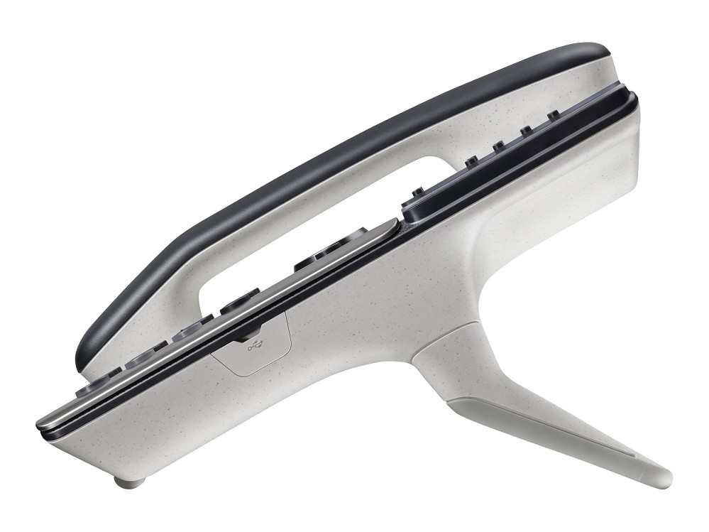 Poly Edge E350 - VoIP-Telefon mit Rufnummernanzeig links