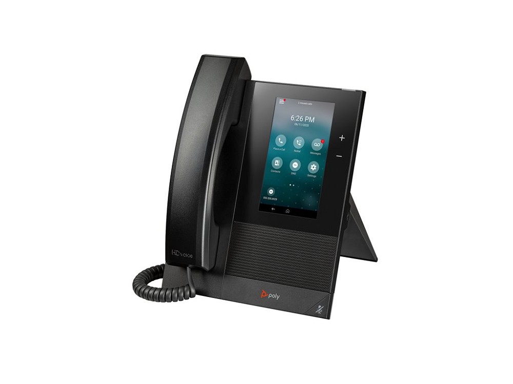 Poly CCX 400 - VoIP-Telefon mit Rufnummernanzeige/ hinten