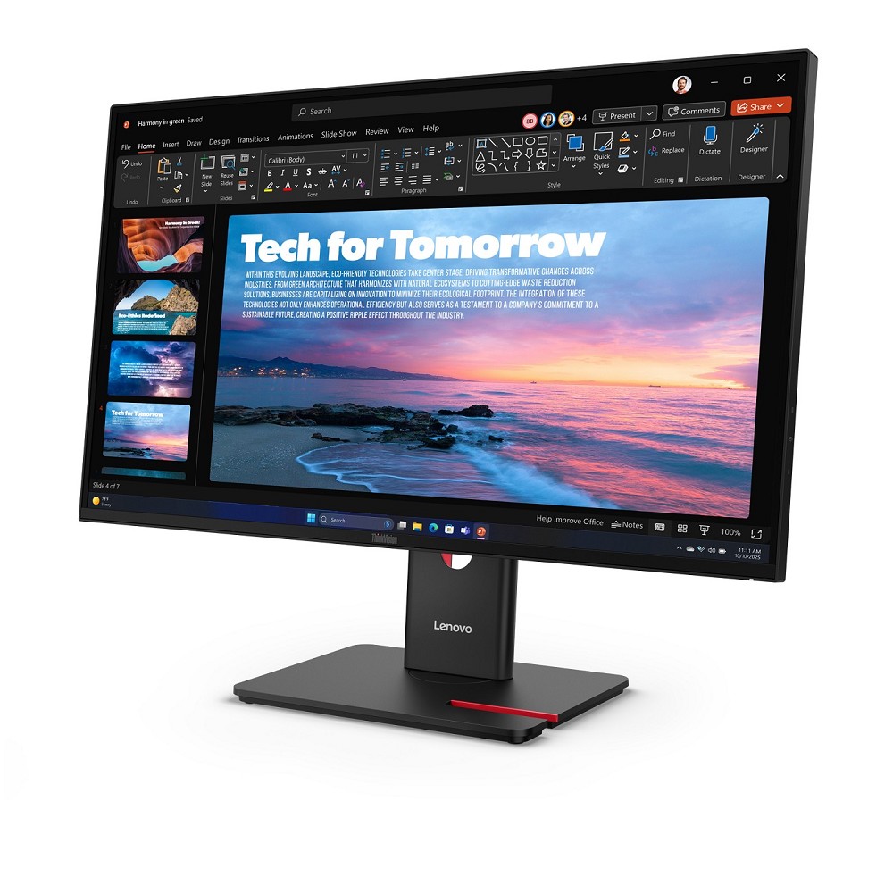 Lenovo ThinkVision T27qd-40 - LED-Monitor - 68.6 c hinten