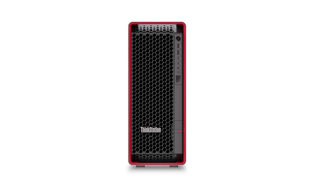 Lenovo ThinkStation P8 – AMD Ryzen Threadripper PRO 9945WX,  hinten