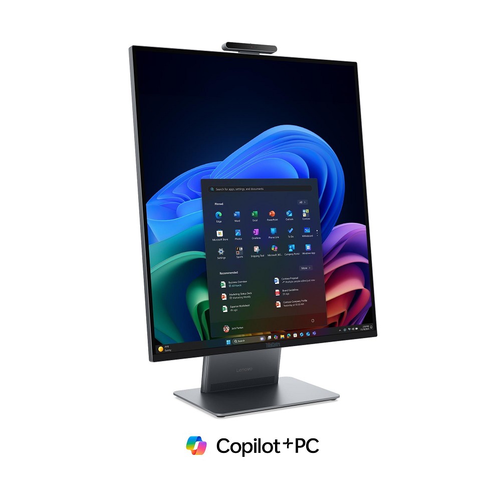 Lenovo ThinkCentre X AIO – 27,6", Intel Core Ultra X7 368H,  hinten