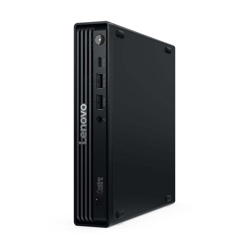 Lenovo Campus ThinkCentre M70q Gen 6 Tiny, Black, Core Ultra hinten