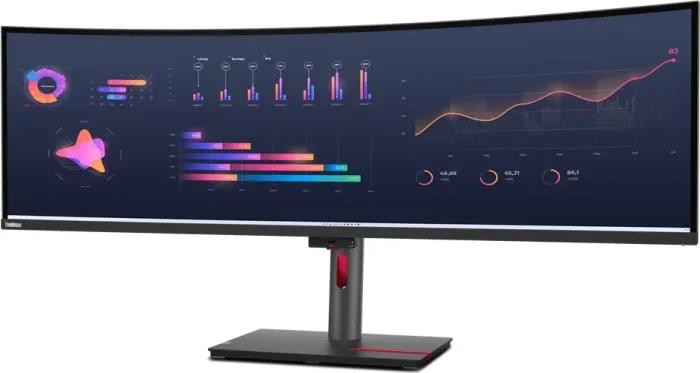 Lenovo ThinkVision P49w-30 - LED-Monitor - gebogen links