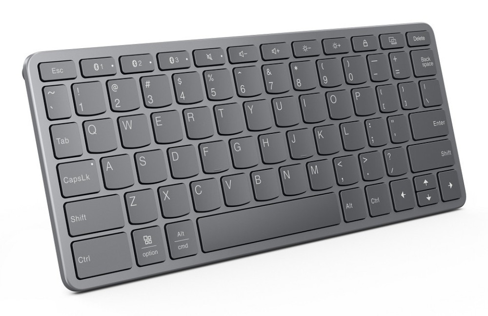 Lenovo Multi-Device Wireless Keyboard USB Typ-C Gr rechts
