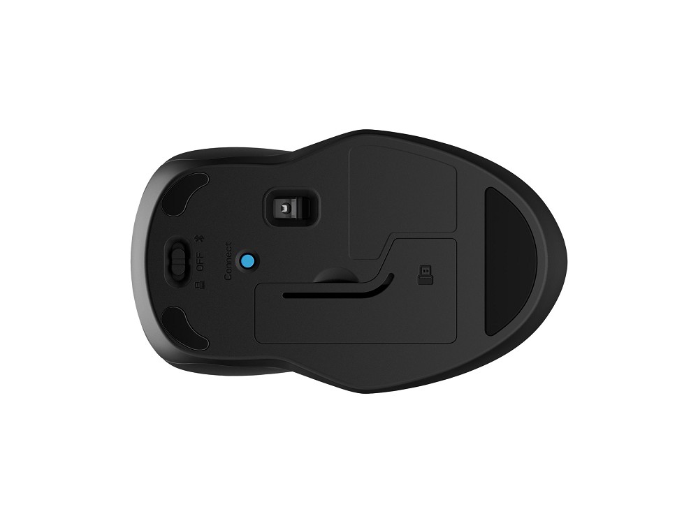 HP 255 - Maus - 3 Tasten - kabellos - 2.4 GHz, Blu rechts