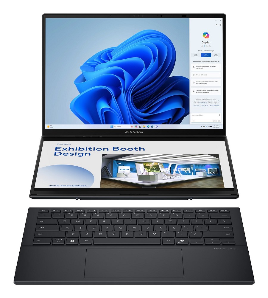 ASUS Zenbook DUO UX8406CA-QL331W, Dual 14", Intel Core Ultra rechts