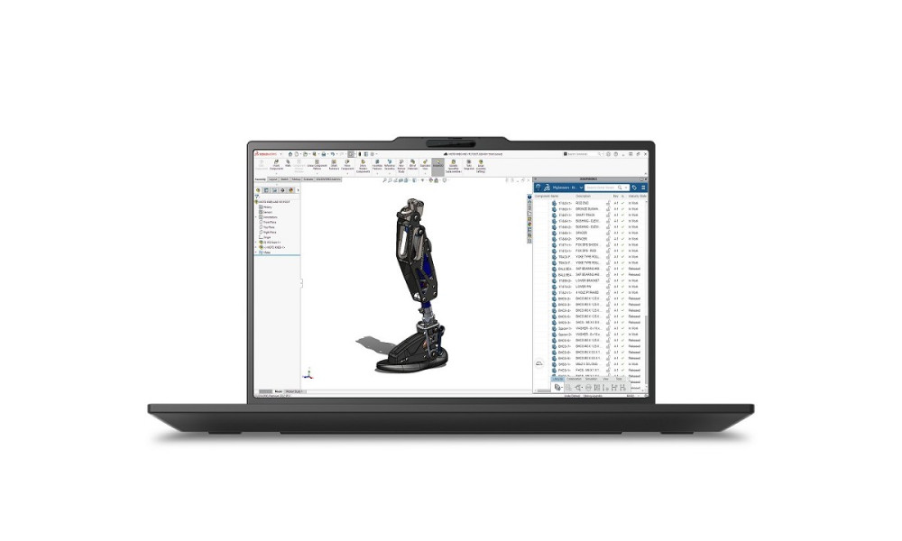 Lenovo ThinkPad P16s Gen 5 (Intel) Copilot + PC Co hinten