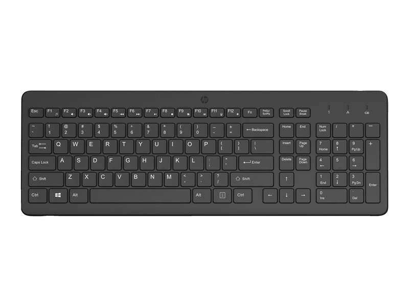 HP 225 - Tastatur - 2,5-Zonen-Layout - Deutsch - S hinten