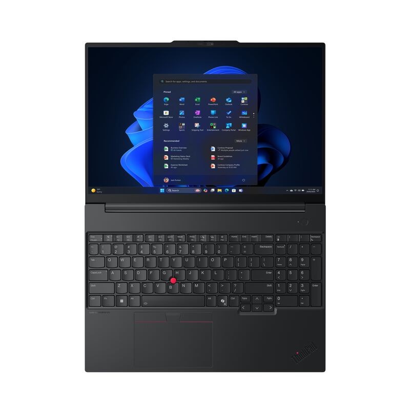 Lenovo ThinkPad E16 Gen 3, 16'', Black, Core Ultra 7 258V, 3 vorn rechts