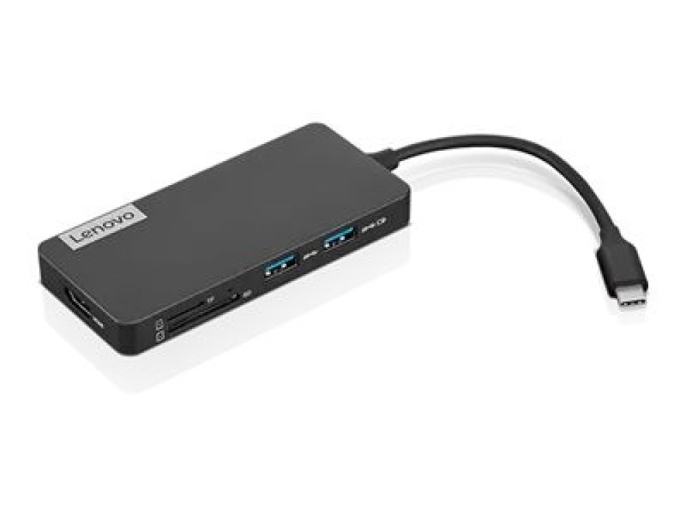 Lenovo USB-C 7-in-1 Hub - Dockingstation - USB-C h hinten