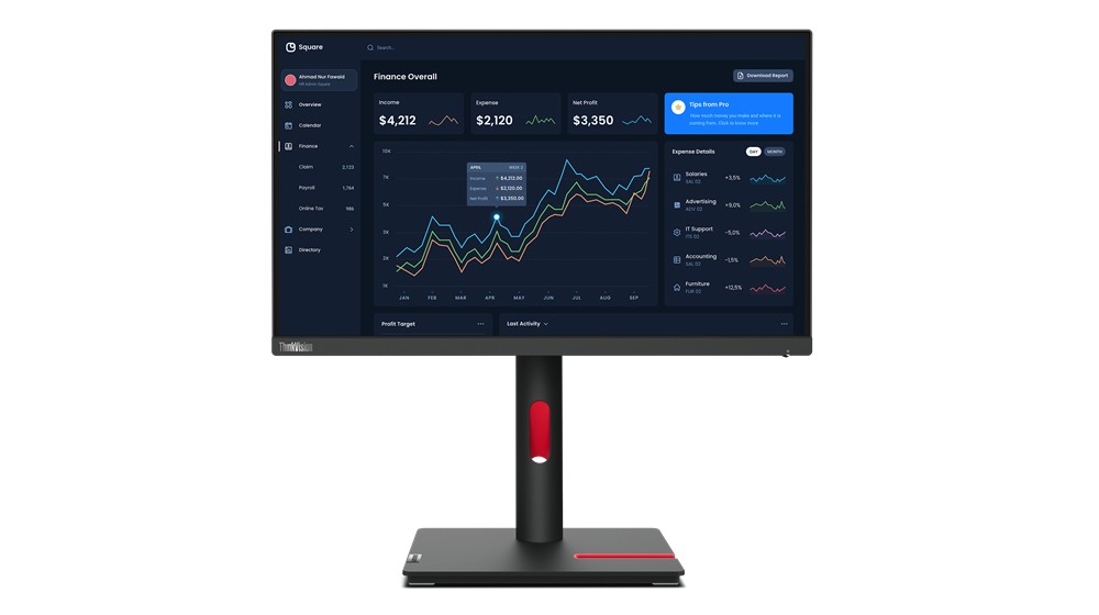 Lenovo ThinkVision T22i-30 54,6 cm (21.5 Zoll) 192 links