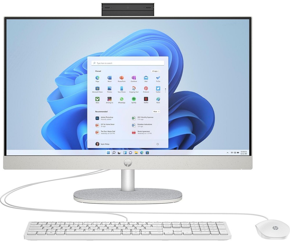 HP All-in-One 24-cr0006ng, Starry White, Ryzen 5 7