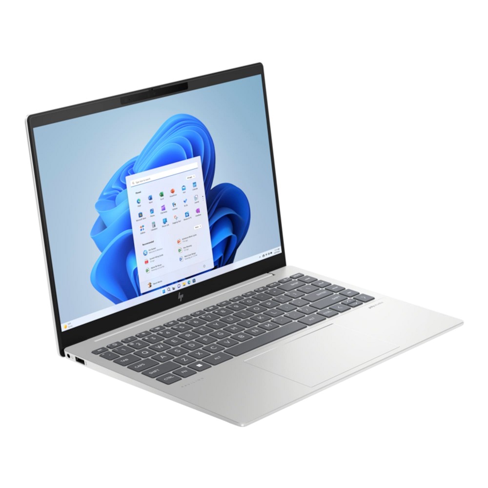 HP Pavilion Plus 14-ew1172ng Natural Silver, Core hinten