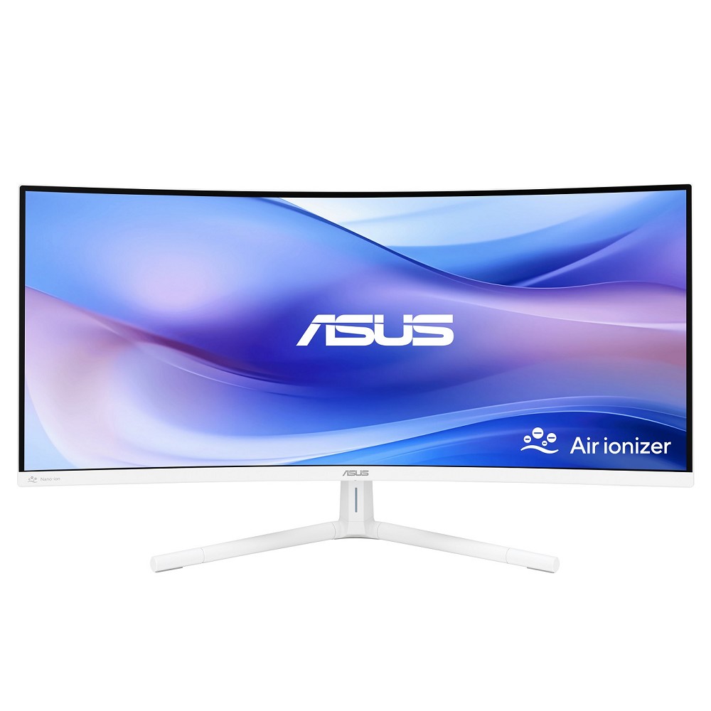 ASUS VU34WCIP-W Eye Care Monitor, 34" UWQHD VA Curved, 3440x1440, 540