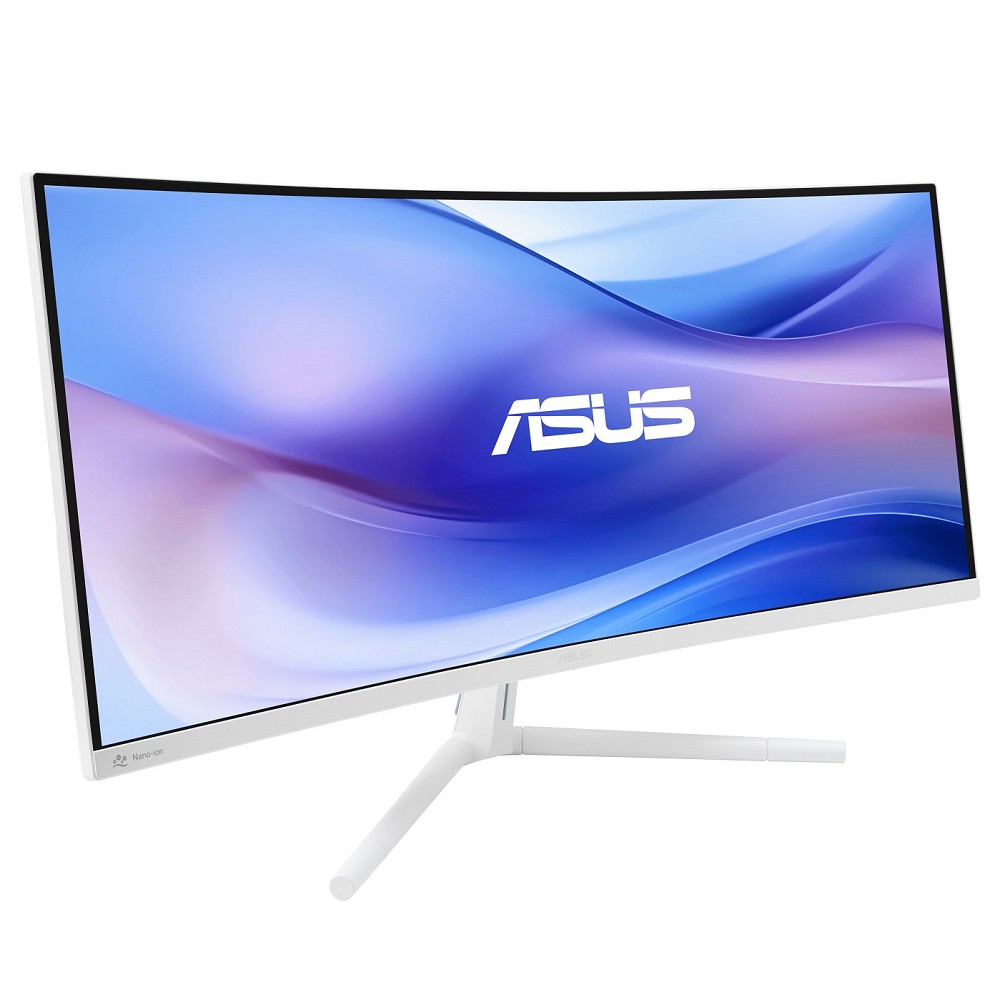 ASUS VU34WCIP-W Eye Care Monitor, 34" UWQHD VA Curved, 3440x links