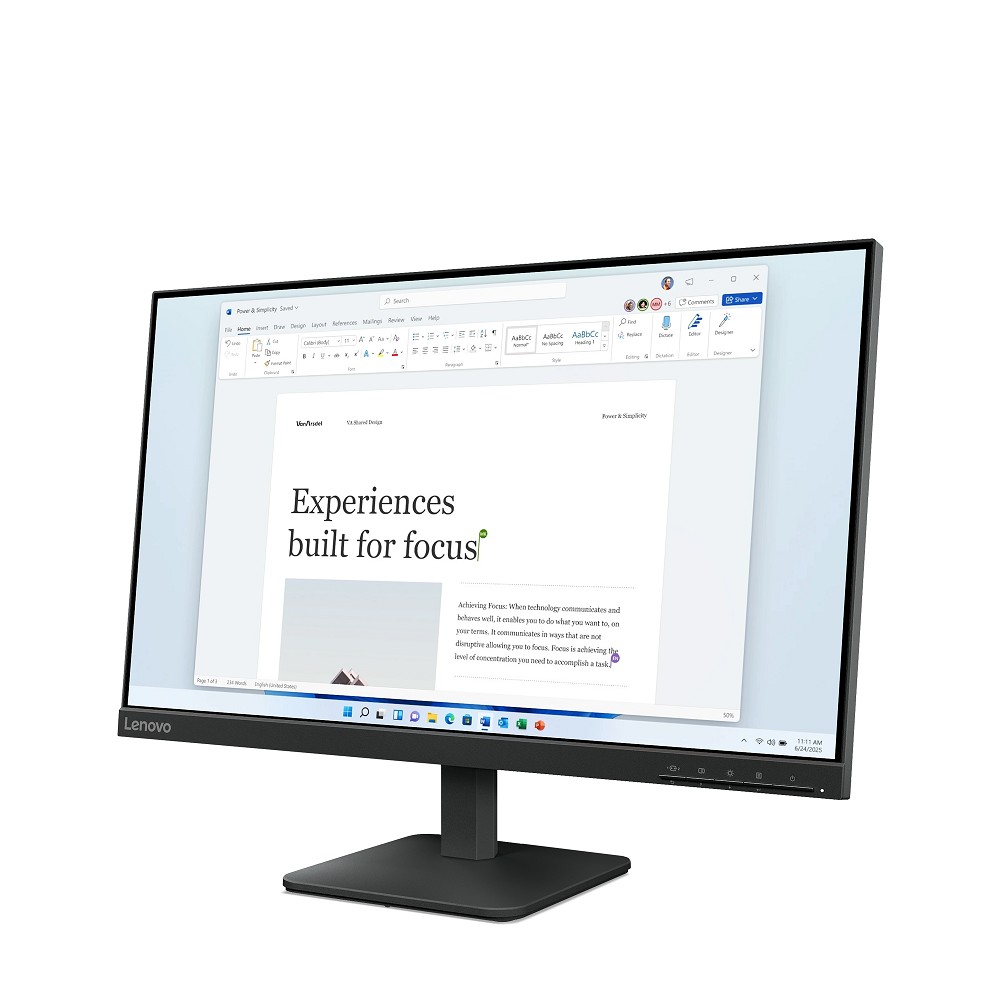 Lenovo L24-4e - LED-Monitor - 61 cm (24") (23.8" s links