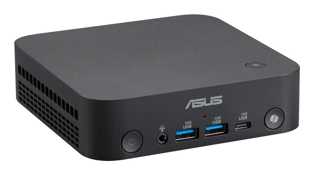 ASUS ExpertCenter PN55-S50010NL, Mini-PC, AMD Ryzen AI 5 430 vorn rechts