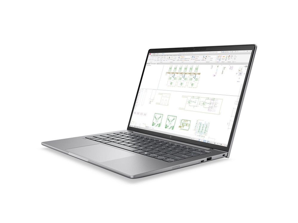 HP ZBook 8 G2i Mobile Workstation -  Core Ultra 7 356H - Win hinten