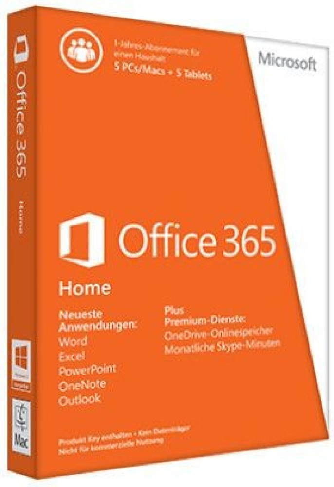 Microsoft Office 365 Family, 1 Jahr, ESD (deutsch) (PC/MAC) 189