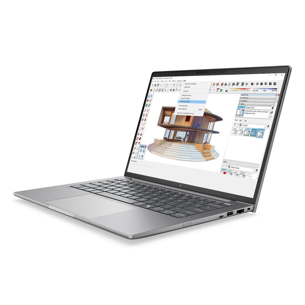 HP ZBook 8 G2i 14, 14" OLED WQXGA, Intel Core Ultra X7 358H, rechts