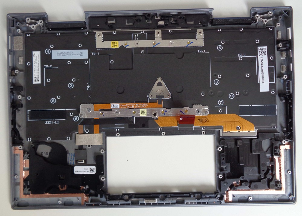 C-Cover/Oberschale mit Tastatur ThinkPad X1 2-in-1 Gen 10 (T hinten
